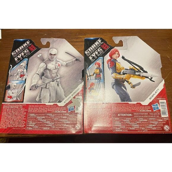 Bundle of 2 Snake Eyes GI Joe Origins STORM SHADOW AND SCARLETT, - Picture 3 of 3
